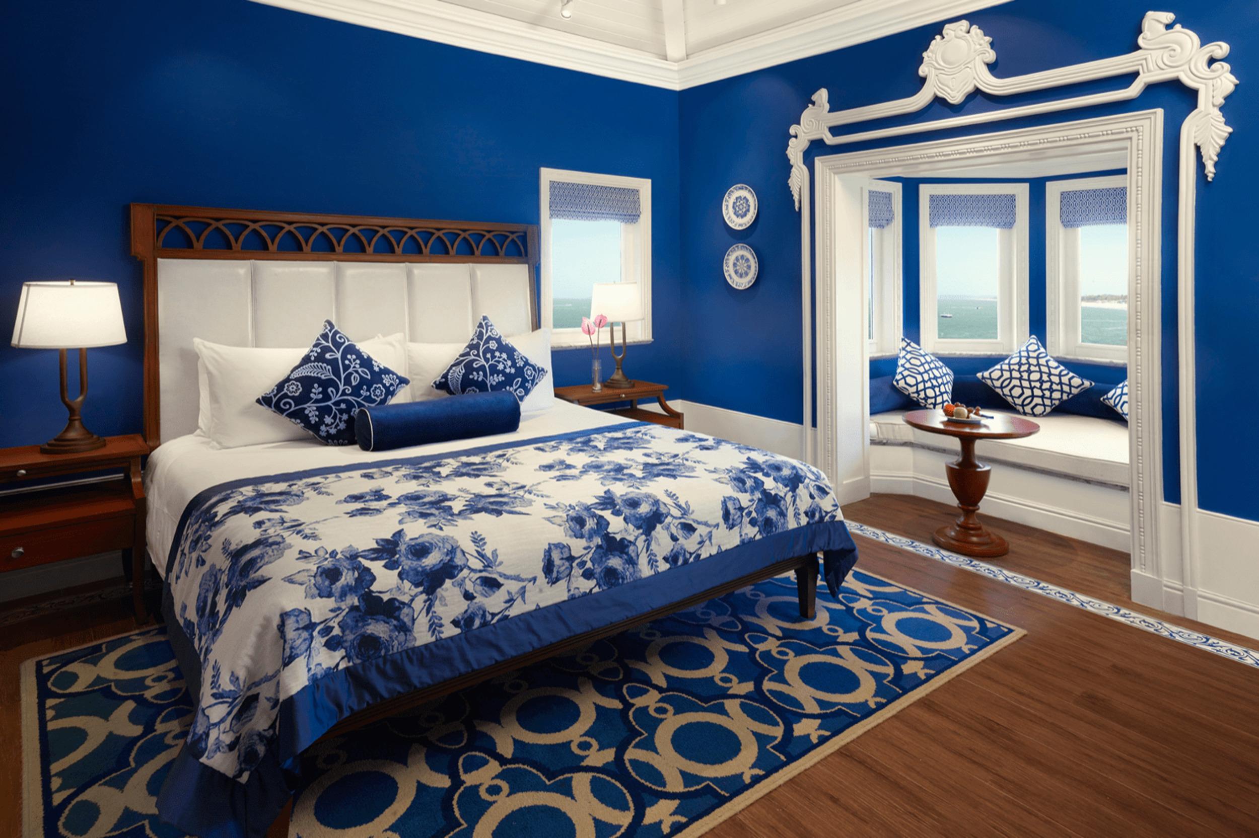 果阿泰姬堡阿瓜达度假酒店 Sinquerim 外观 照片 A bedroom at the Taj Bengal
