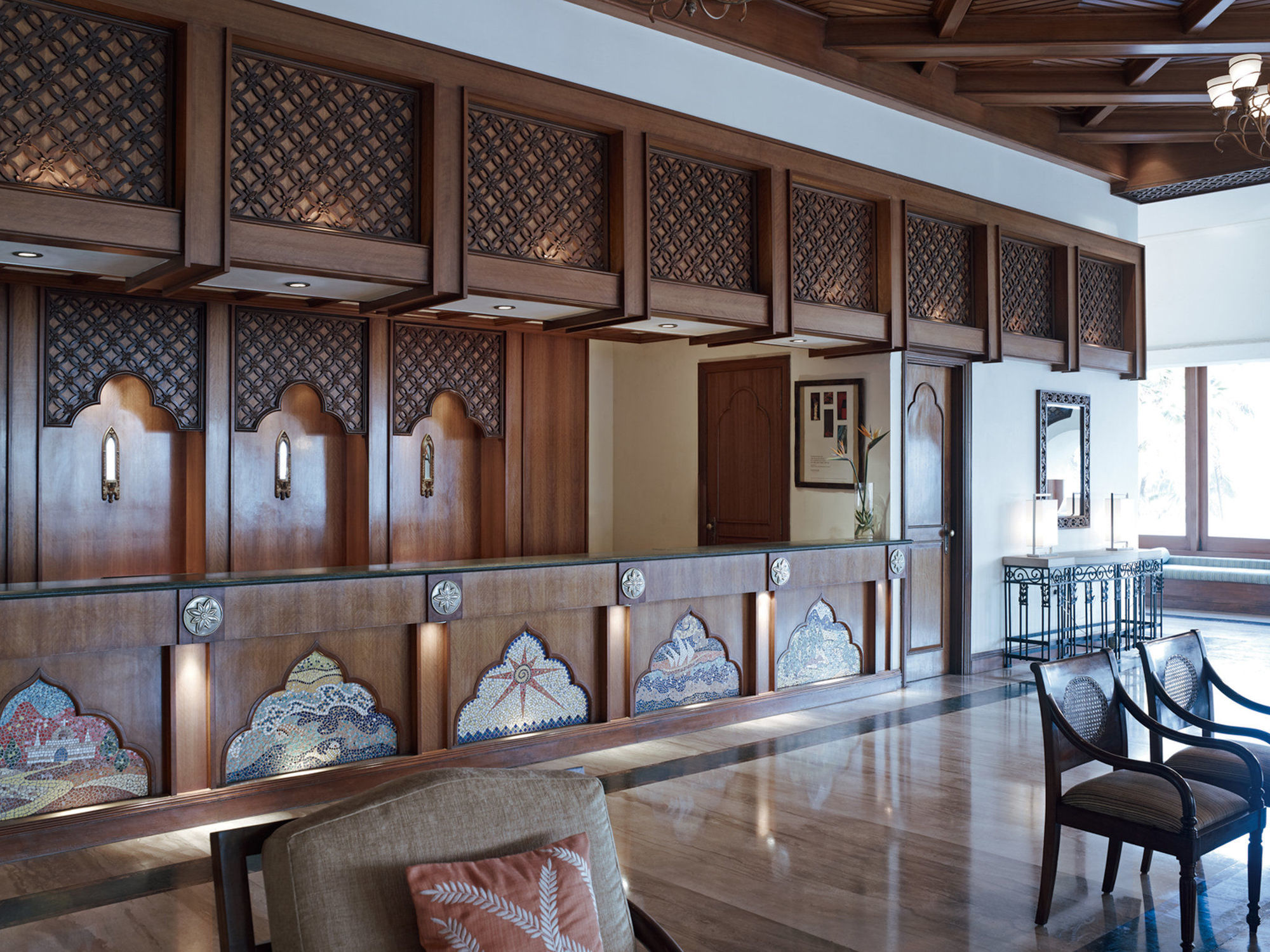 果阿泰姬堡阿瓜达度假酒店 Sinquerim 内观 照片 The interior of the hotel